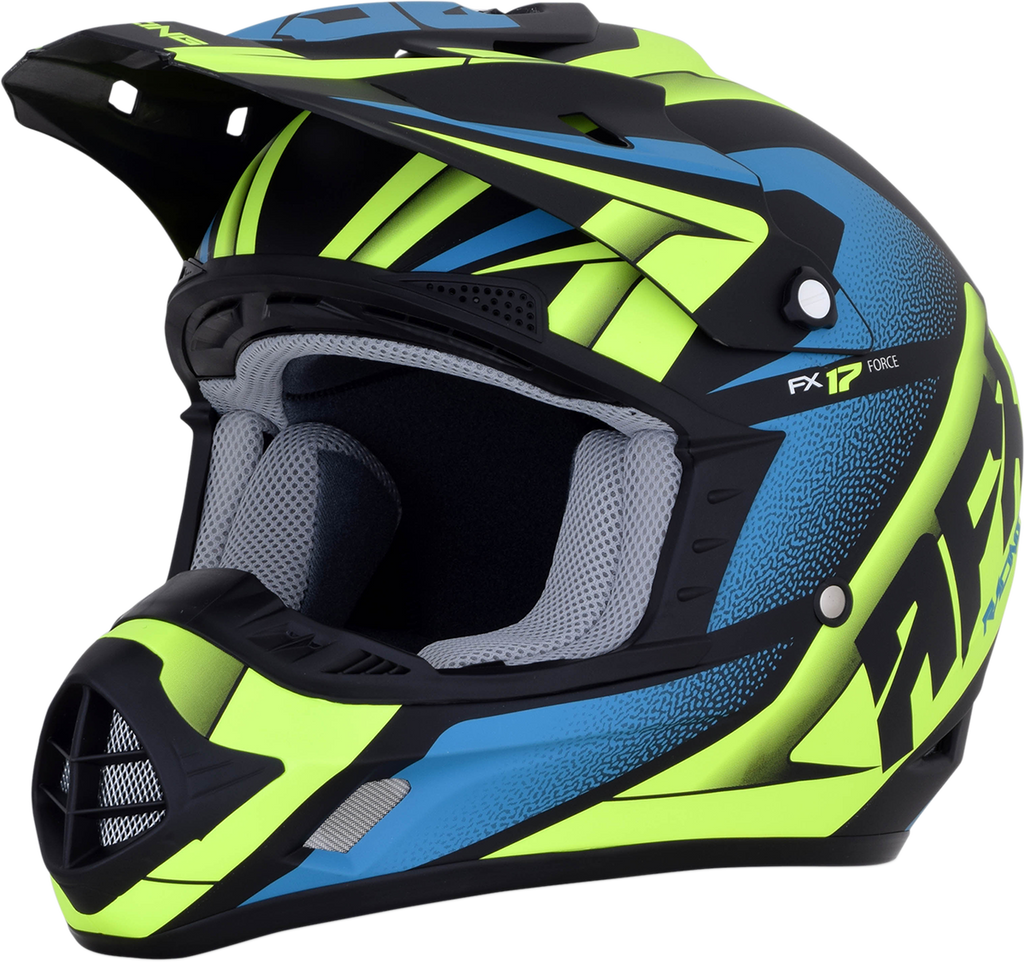 AFX FX-17 Helmet - Force - Matte Black/Green/Blue - XL 0110-5217