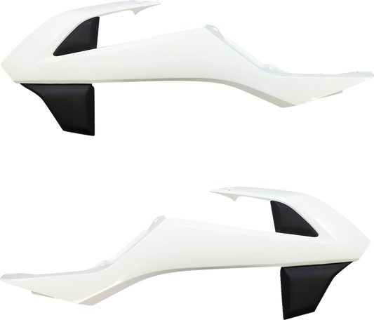 ACERBIS Radiator Shrouds - White/Black 2449701035