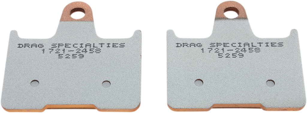 DRAG SPECIALTIES Sintered Brake Pads - Sportster FIT 14-21 XL MODELS HDP537