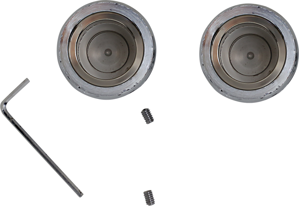 DRAG SPECIALTIES Axle Caps - Chrome - Front 16-0217-BC114
