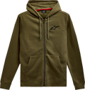 ALPINESTARS Ageless Zip Hoodie - Military/Black - Medium 1212536006910M