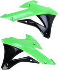 ACERBIS Radiator Shrouds - Green/Black 2374071089
