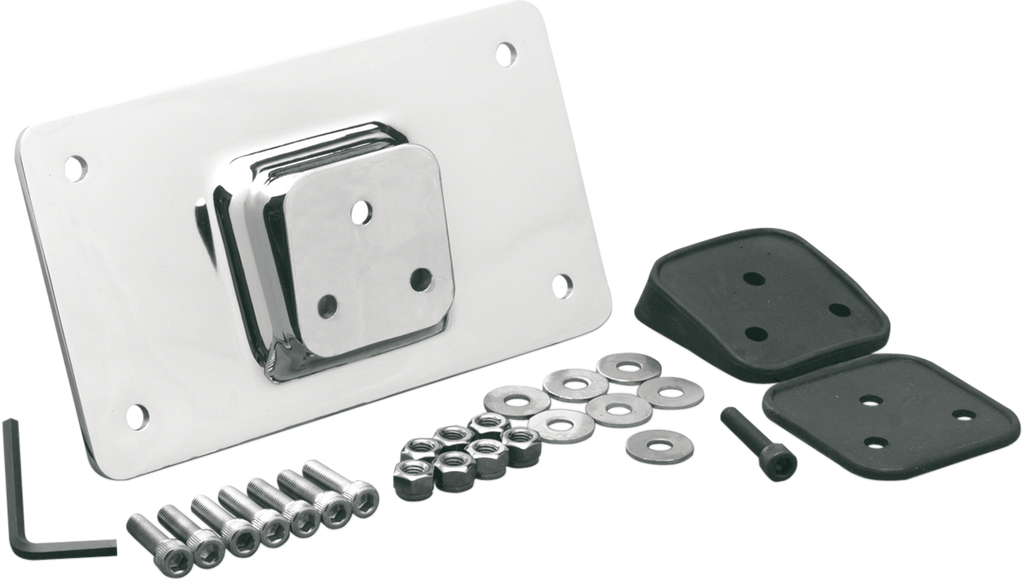 DRAG SPECIALTIES Fender License Plate Mount - Chrome 090205-BC4