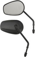 DRAG SPECIALTIES Replacement Mirrors - Long Stem - Black M60-6386MB