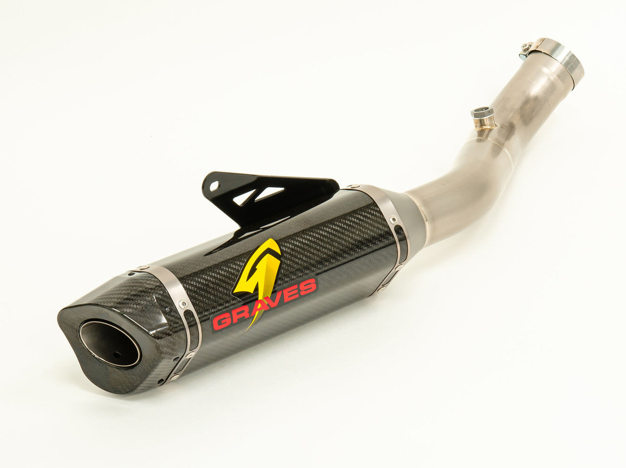 Graves Slip-ON cat eliminator carbon exhaust system RSV4 (FACTORY ONLY) 2019-2020 / Tuono Factory V4 2020   EXA-19RSV4-CETC