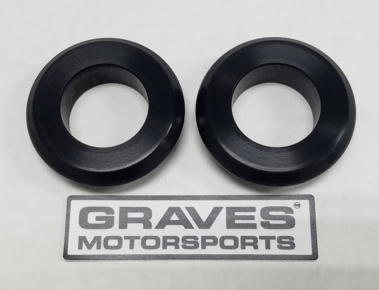Graves motorsports works kawasaki zx-6r front wheel captive spacers kit  19-20