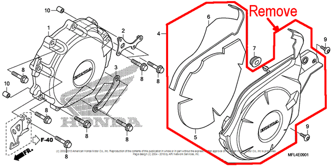 T-rex racing 2008 - 2016 honda cbr1000rr engine case covers