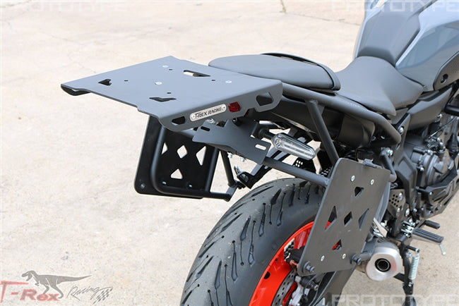 T-REX 2015 - 2021 Yamaha FZ-07 / MT-07 / XSR700 Side Luggage Racks w/ 22LT Side Cases N74-15SLR