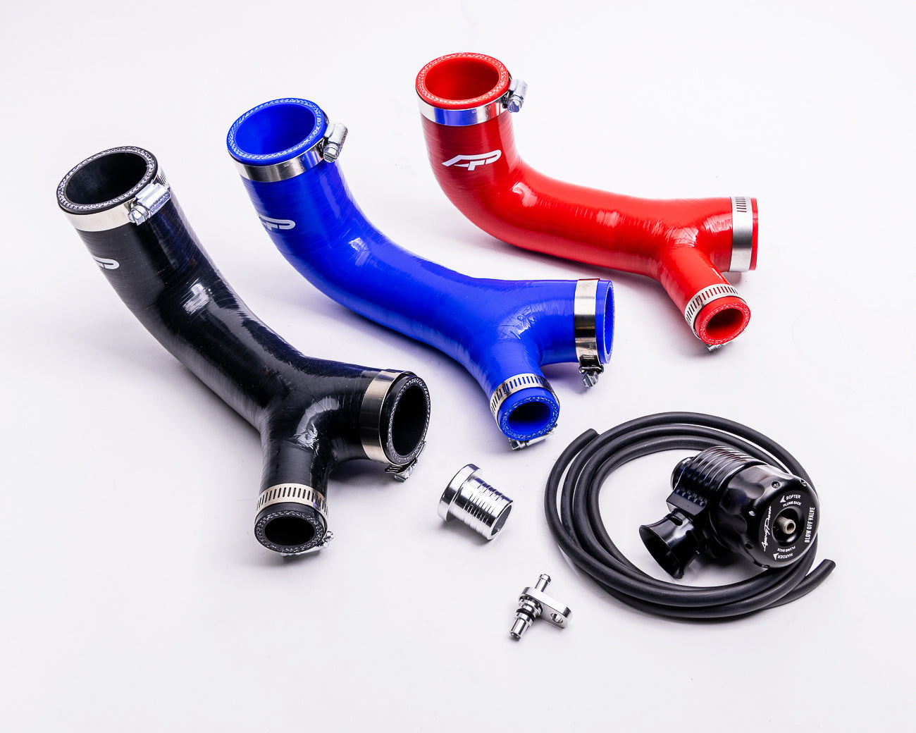 Agency power adjustable blow off valve with silicone hose kit can-am maverick x3 turbo