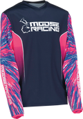 MOOSE RACING Youth Agroid Jersey - Pink/Blue - XL 2912-2260