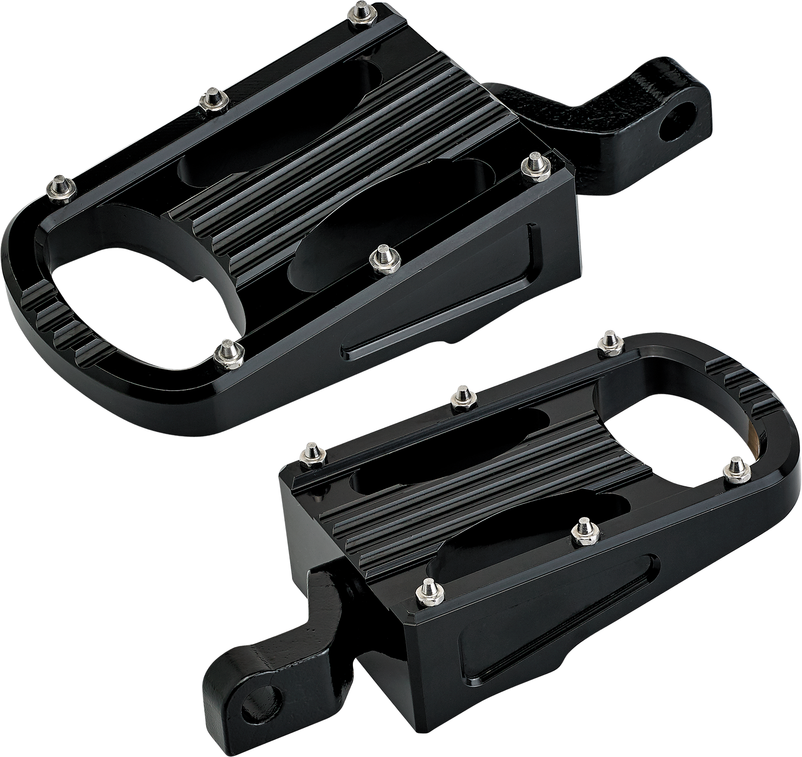 BILTWELL XL Step Footpegs - Black 7006-203-02