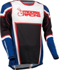 MOOSE RACING Agroid Jersey - Red/White/Blue/Black - Small 2910-7402