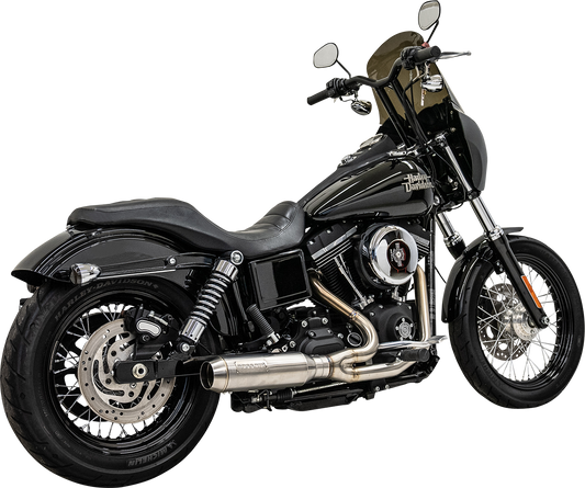 BASSANI XHAUST 2-into-1 Ripper Exhaust System with Super Bike Muffler - Stainless Steel 1D7SS