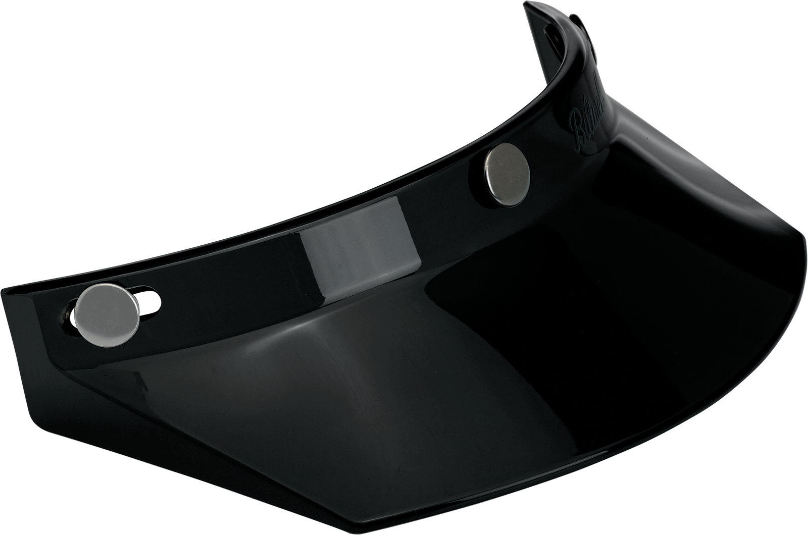 BILTWELL Moto 3-Snap Visor - Black 2002-561