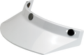 BILTWELL Moto 3-Snap Visor - White 2002-562