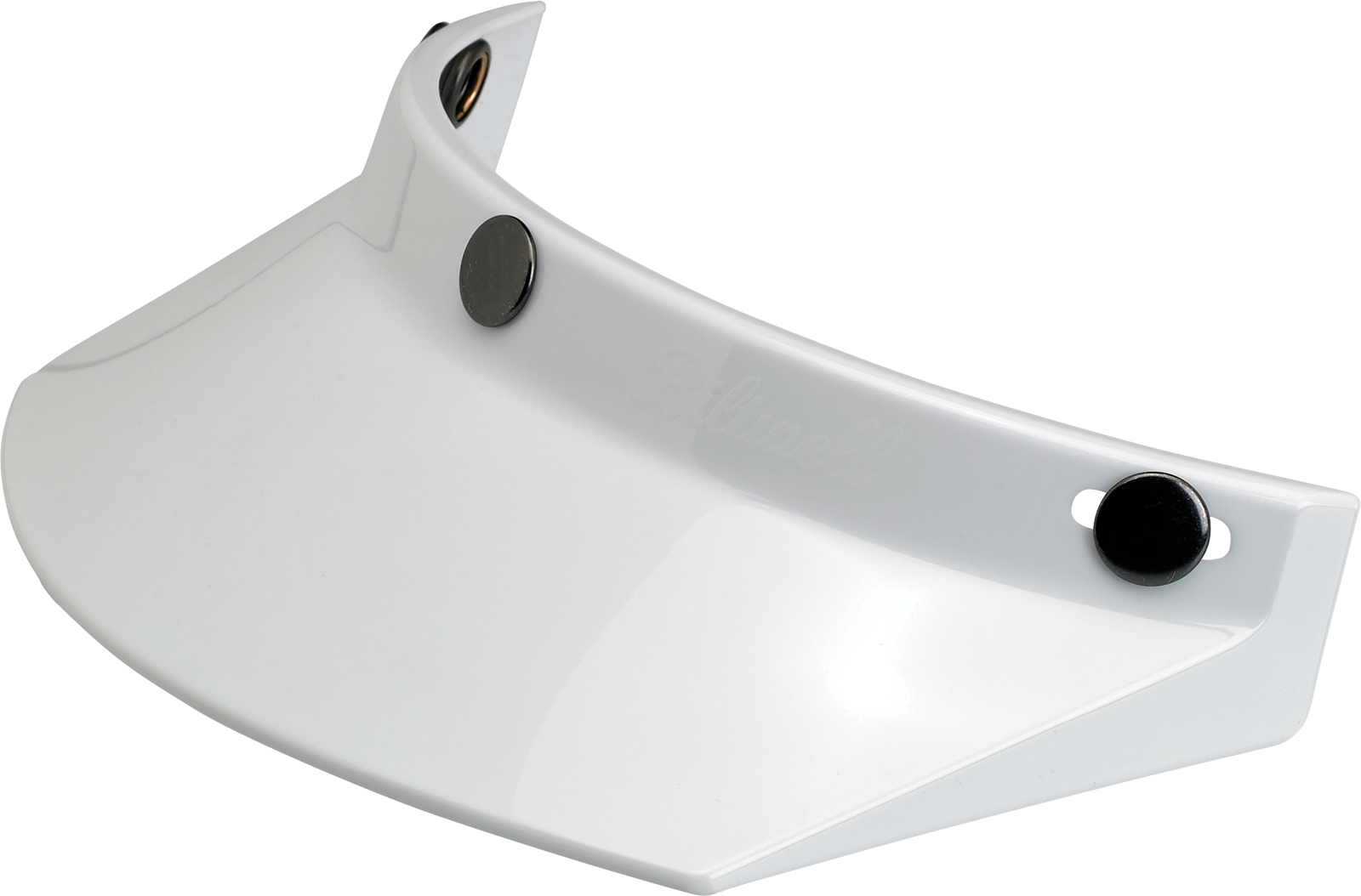 BILTWELL Moto 3-Snap Visor - White 2002-562
