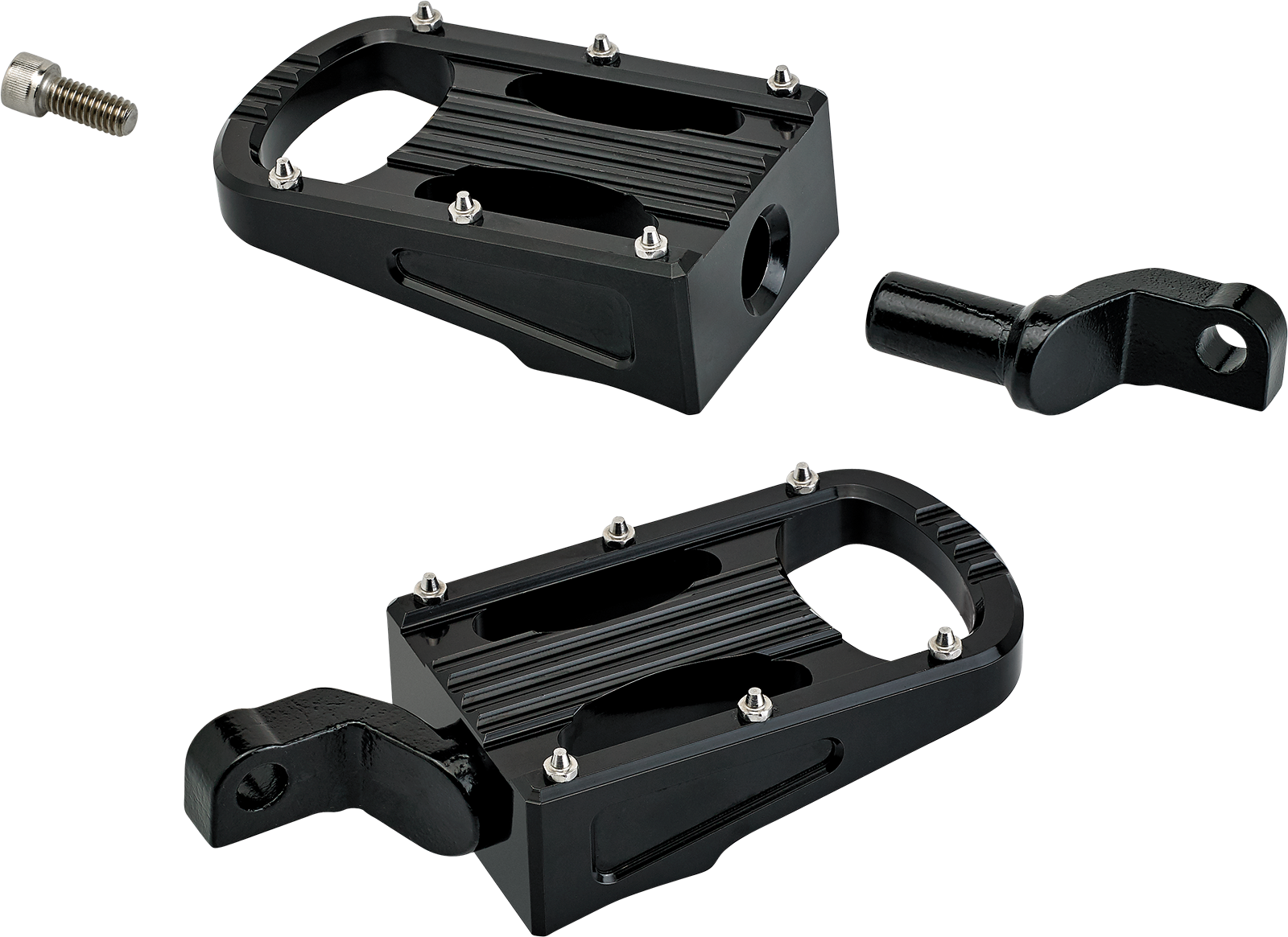 BILTWELL XL Step Footpegs - Black 7006-203-02