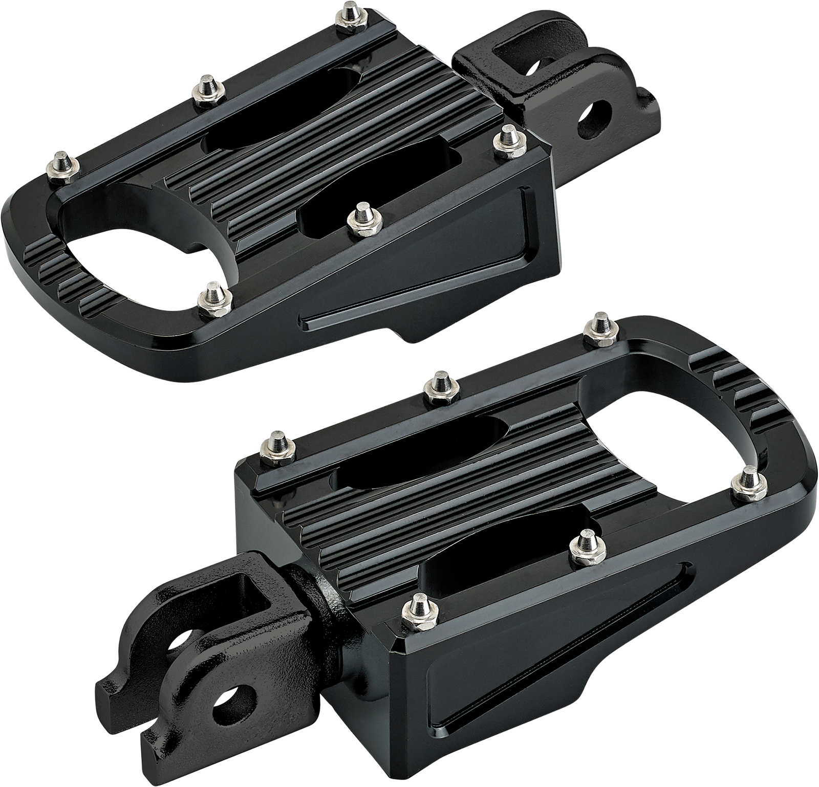 BILTWELL Punisher Footpeg - Driver - Black - M8 7005-203-03
