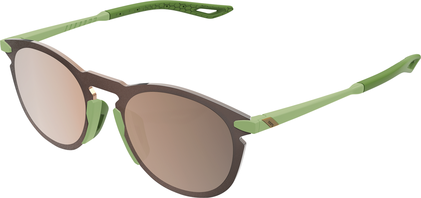 100% Legere Sunglasses - Round - Viperidae - Bronze Mirror 61040-389-80