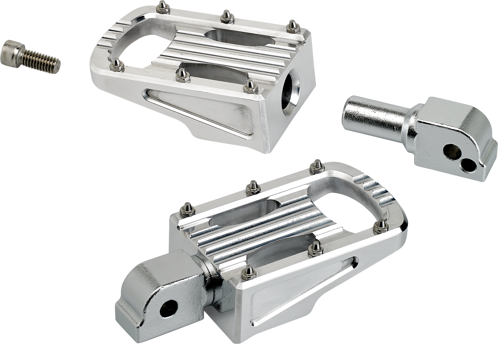 BILTWELL Punisher Footpeg - Passenger - Polished - M8 7005-303-04