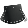 DRAG SPECIALTIES Mud Flap - Studded with Plain Center - 9.5" W x 6.5" H DS393703