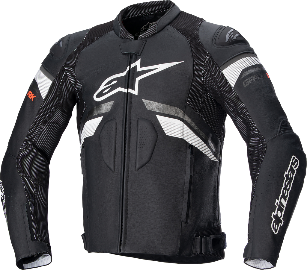 ALPINESTARS GP Plus R v3 Rideknit Leather Jacket - Black/White - US 46 / EU 56 31003211256