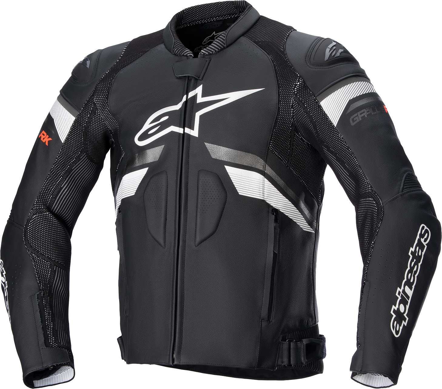 ALPINESTARS GP Plus R v3 Rideknit Leather Jacket - Black/White - US 52 / EU 62 31003211262