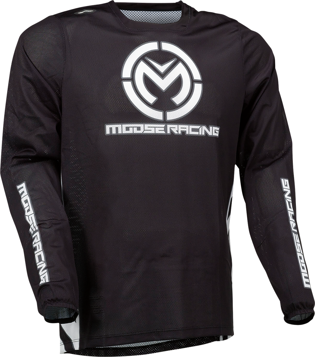 MOOSE RACING Sahara Jersey - Black/White - Small 2910-7420