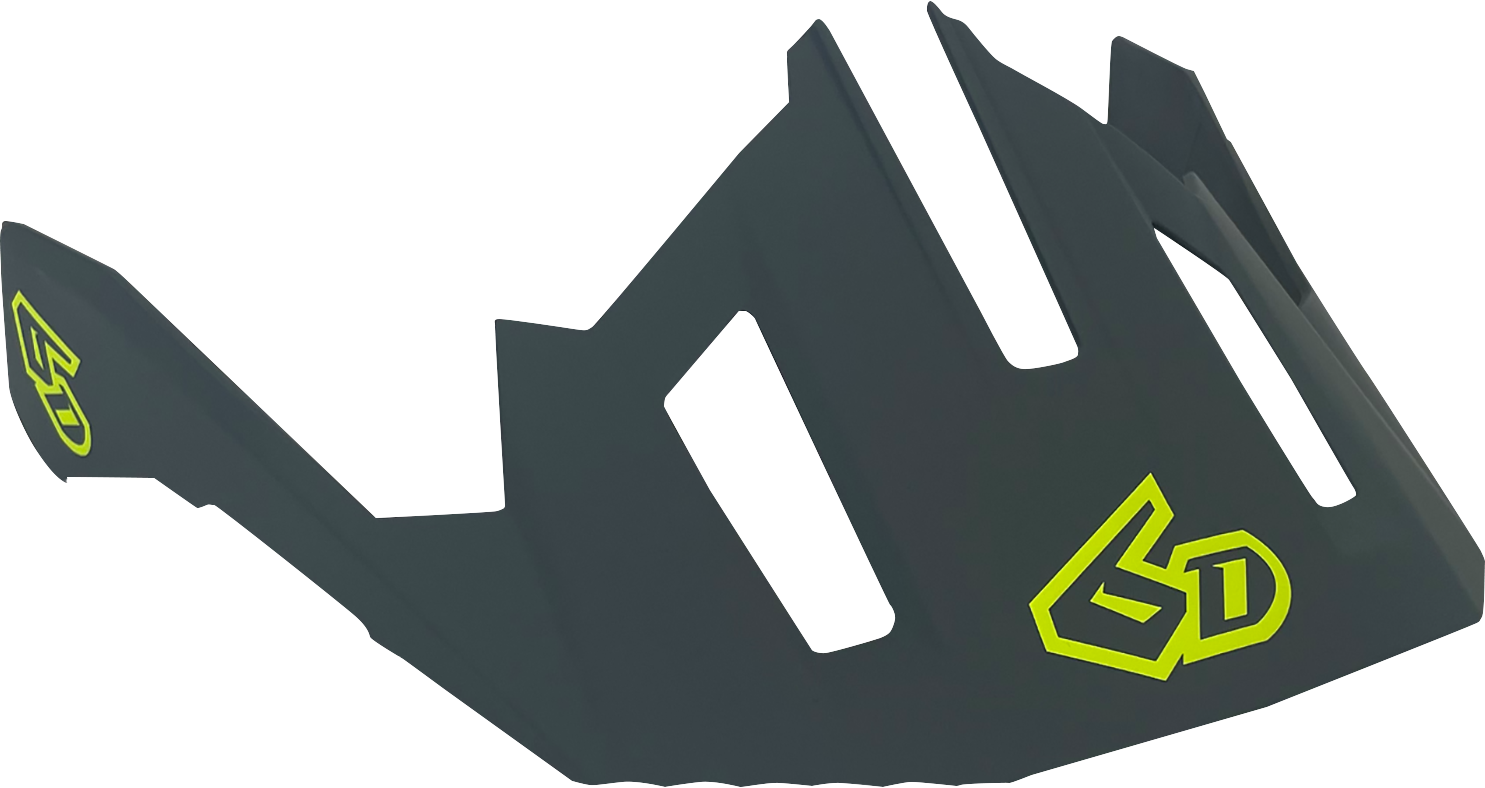 6D ATB-2T Visor - Ascent - Neon Yellow - XS/S 77-0132
