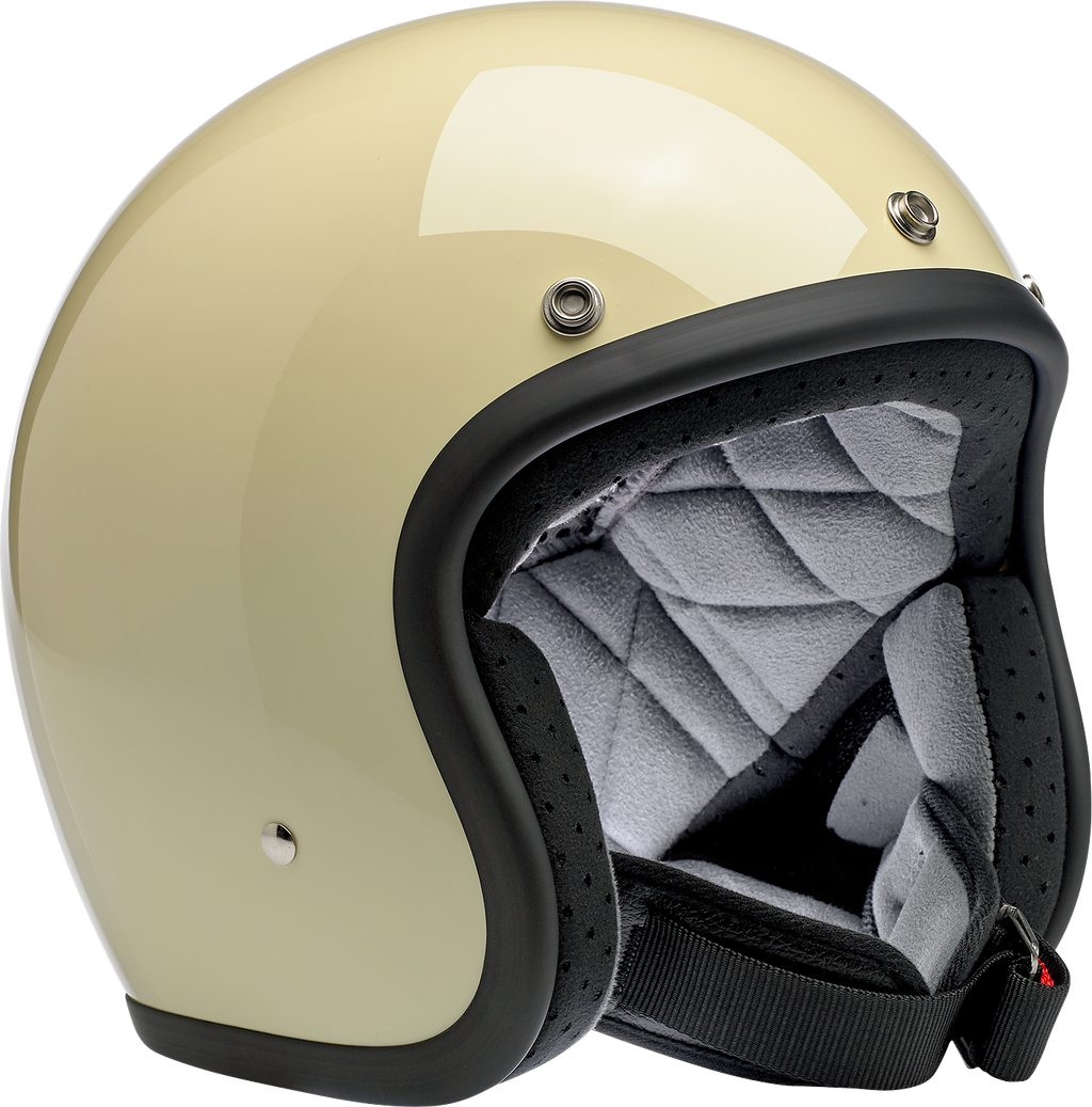 BILTWELL Bonanza Helmet - Gloss Vintage White - Medium 1001-102-203