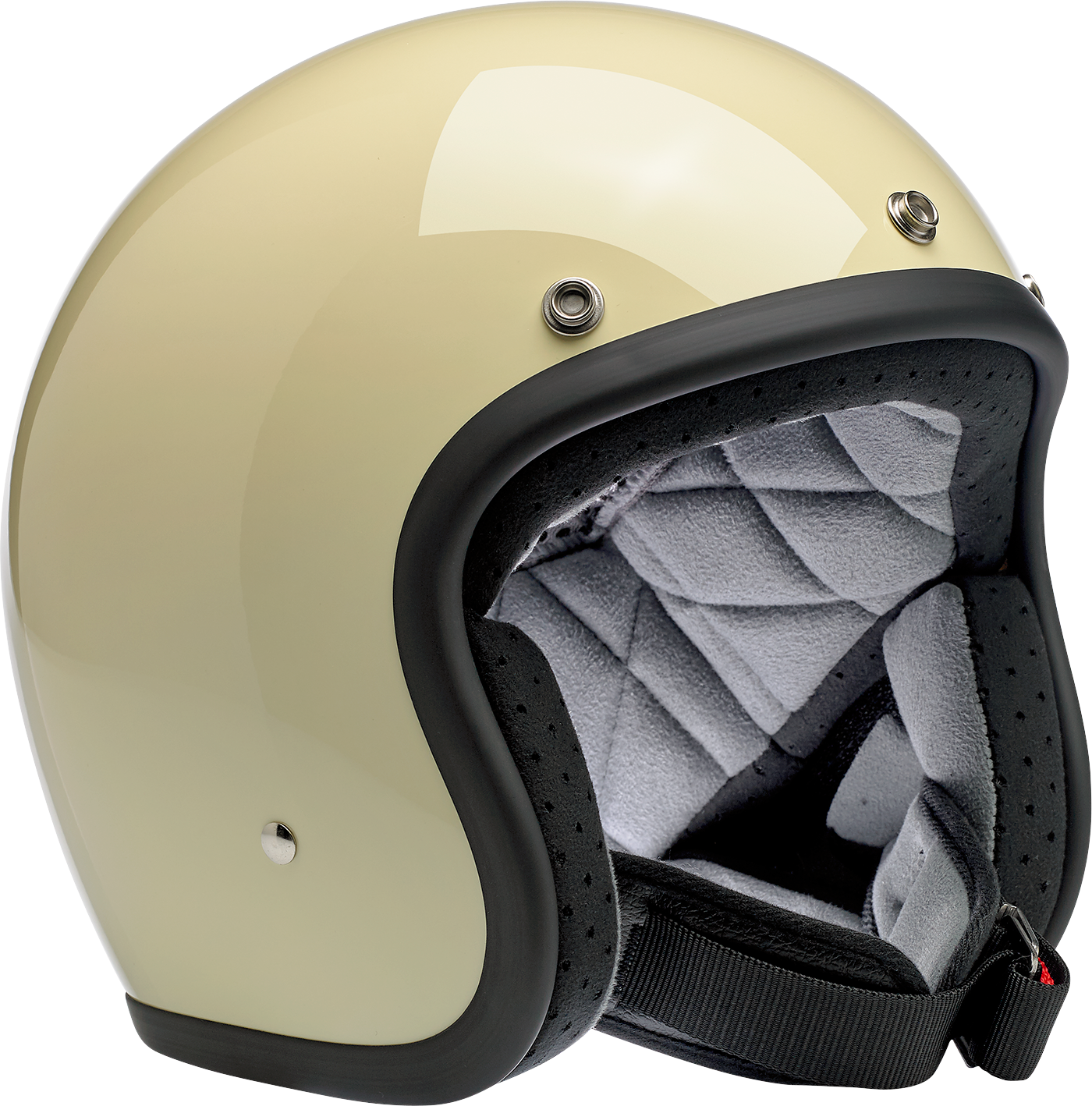 BILTWELL Bonanza Helmet - Gloss Vintage White - Medium 1001-102-203