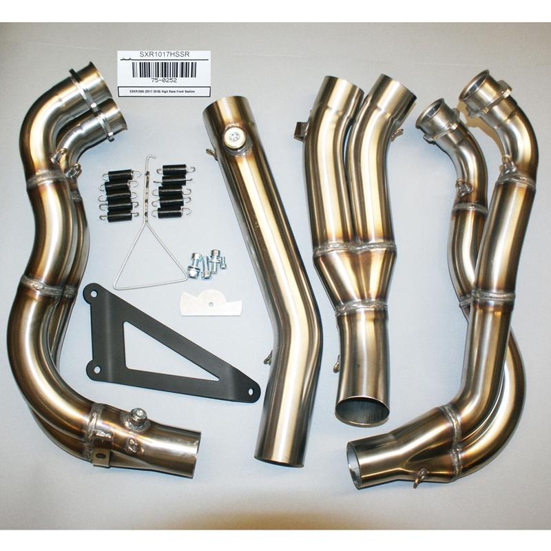 Hindle exhaust full system GSX-R1000 17-20 Evolution Megaphone SS W/Carbon End Cap Muffler
