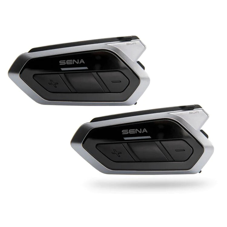 Sena 50R Dual with Harman Kardon Speakers Low Profile Bluetooth Communication System With Mesh Intercom